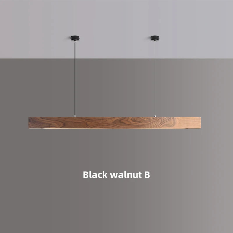 Lámpara colgante de madera nórdica para comedor