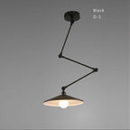 Industrial Iron Adjustable Pendant Lamp with Telescopic Arm