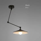 Industrial Iron Adjustable Pendant Lamp with Telescopic Arm