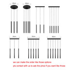 Nordic Iron Cylinder Pendant Light 3W LED