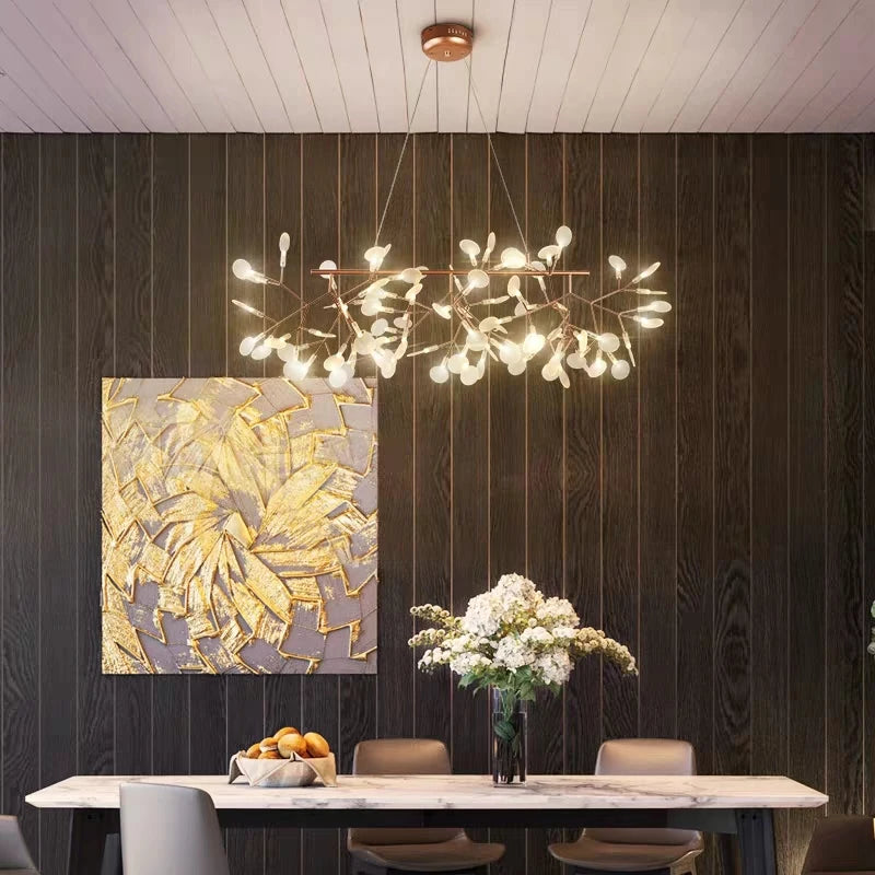 Nordic Iron Chandelier Modern G4 Round Firefly Design