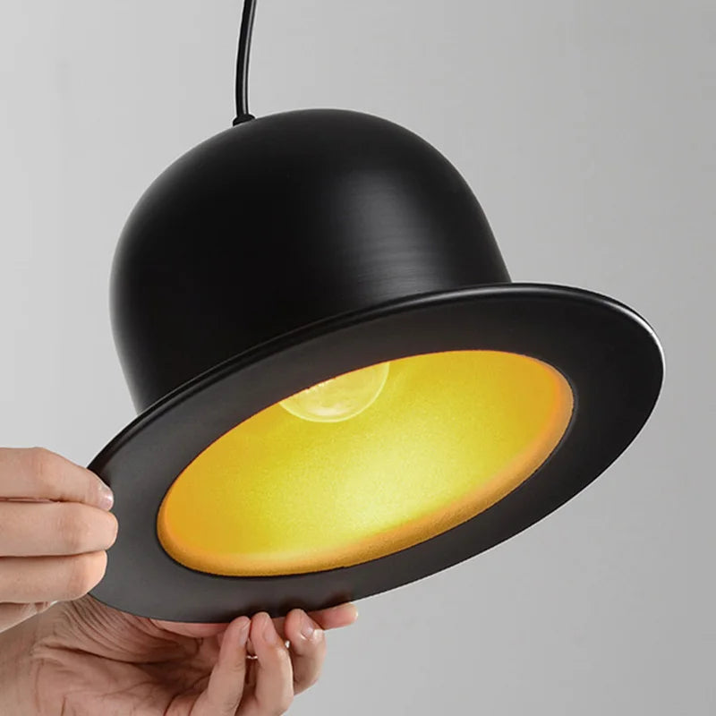 Industrial Black Aluminum Pendant Light for Dining