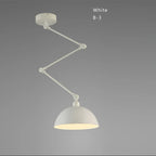 Industrial Iron Adjustable Pendant Lamp with Telescopic Arm