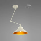 Industrial Iron Adjustable Pendant Lamp with Telescopic Arm