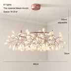 Nordic Iron Chandelier Modern G4 Round Firefly Design