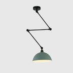 Industrial Iron Adjustable Pendant Lamp with Telescopic Arm