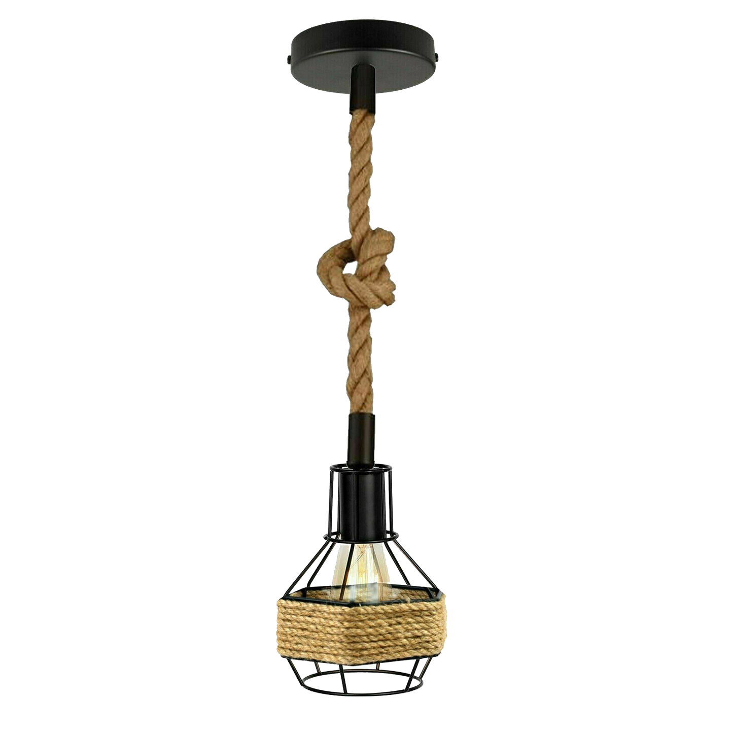 Retro Industrial Metal Pendant Light – Vintage Suspended Ceiling