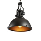 Industrial Iron Pendant Light with Adjustable Chain