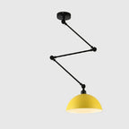 Industrial Iron Adjustable Pendant Lamp with Telescopic Arm