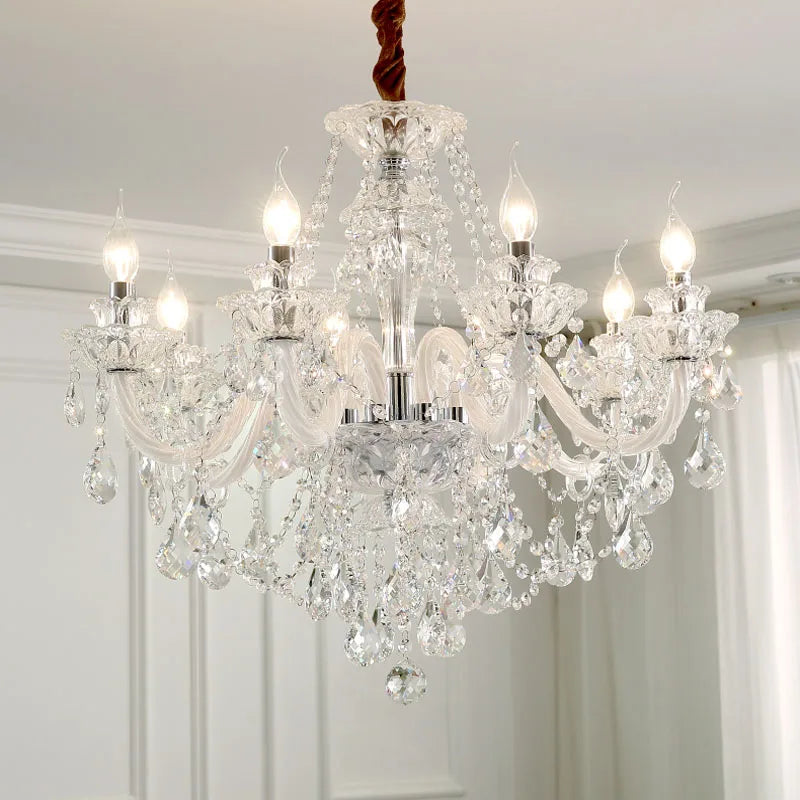 Crystal Chandelier Modern Minimalist Dining Room Lamp