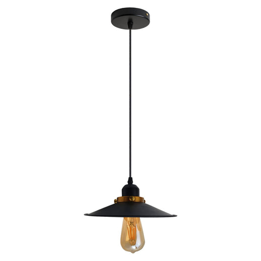 Adjustable Black Metal Ceiling Pendant Light Easy Fit ~2463