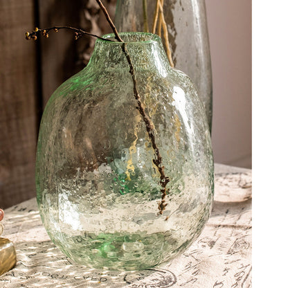 Large Artisan Glass Irregular Shape Vase