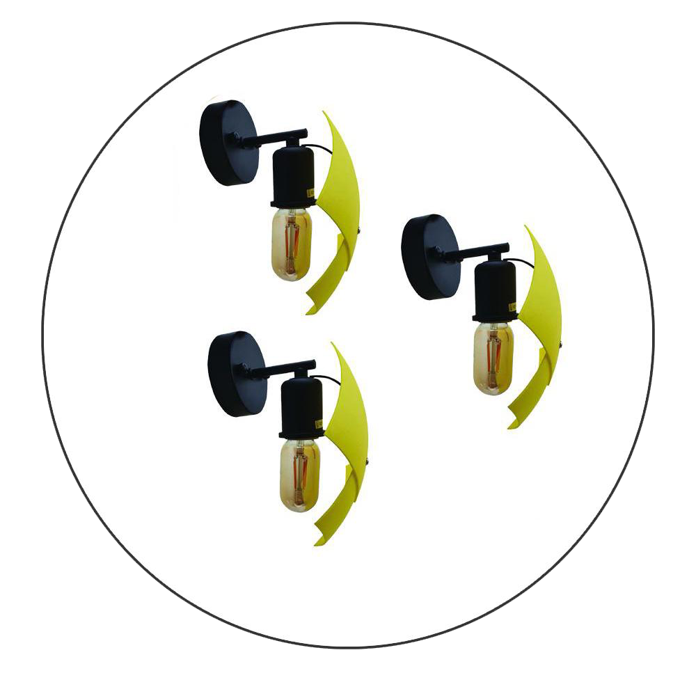 3 Pack Modern Wall Light Indoor Sconce Lighting Lamp Fixture With LED