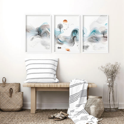 Zen wall art | set of 3 Japanese wall art