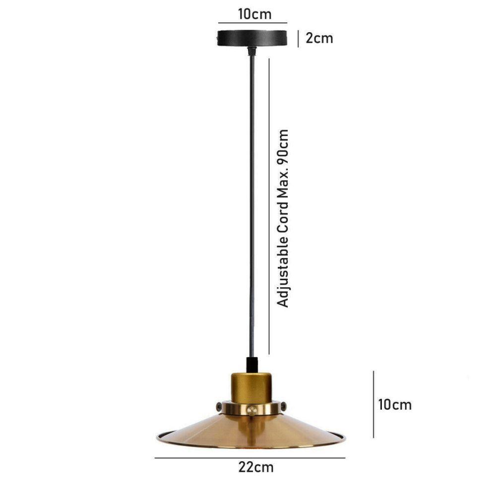 Black & Gold Pendant Lights For Kitchen Island~2823