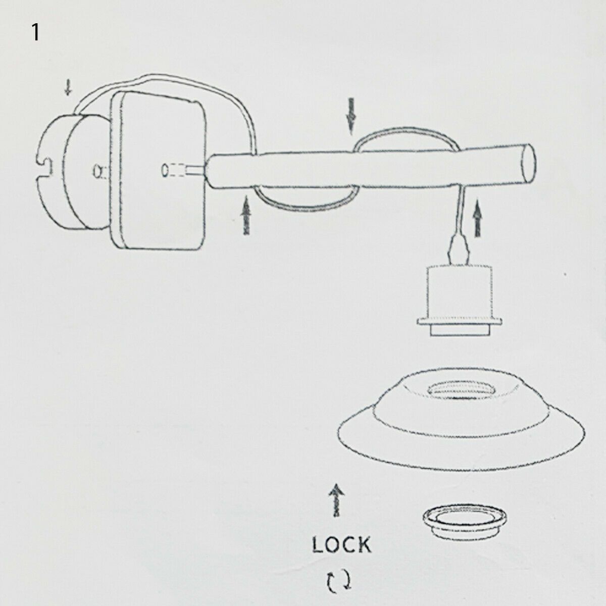 Pack Modern Industrial Black Scone wooden Wall Light With White