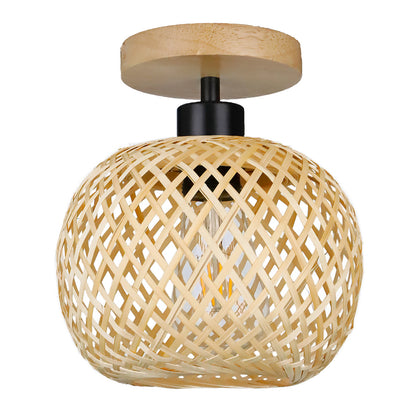 Bamboo Japanese-style Aisle Hallway Ceiling Lamp