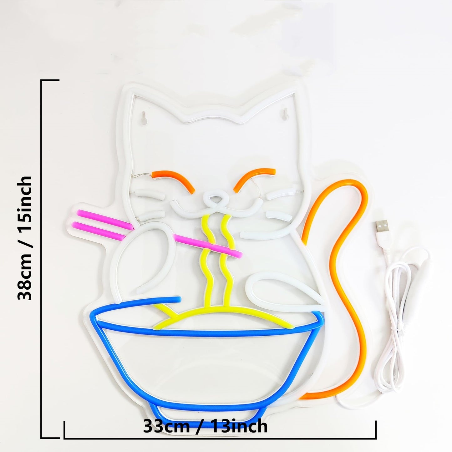 Lucky Cat Pet LED Luminous Light Board Neon