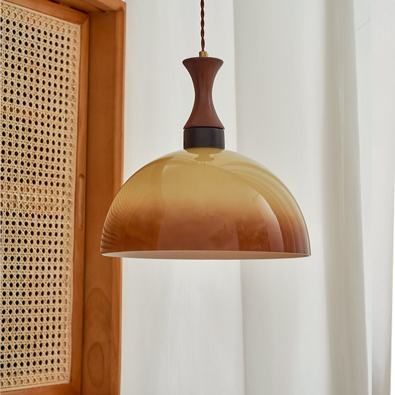 Restaurant Pendant Light Retro Glass Bedroom