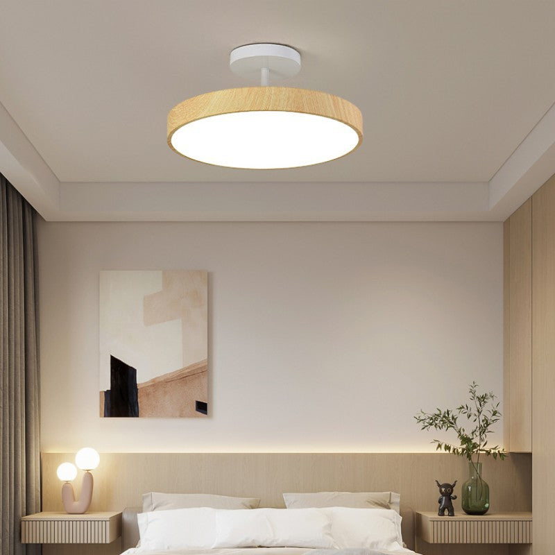 Silent Style Wood Grain Ceiling Lamp