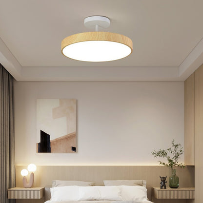 Silent Style Wood Grain Ceiling Lamp
