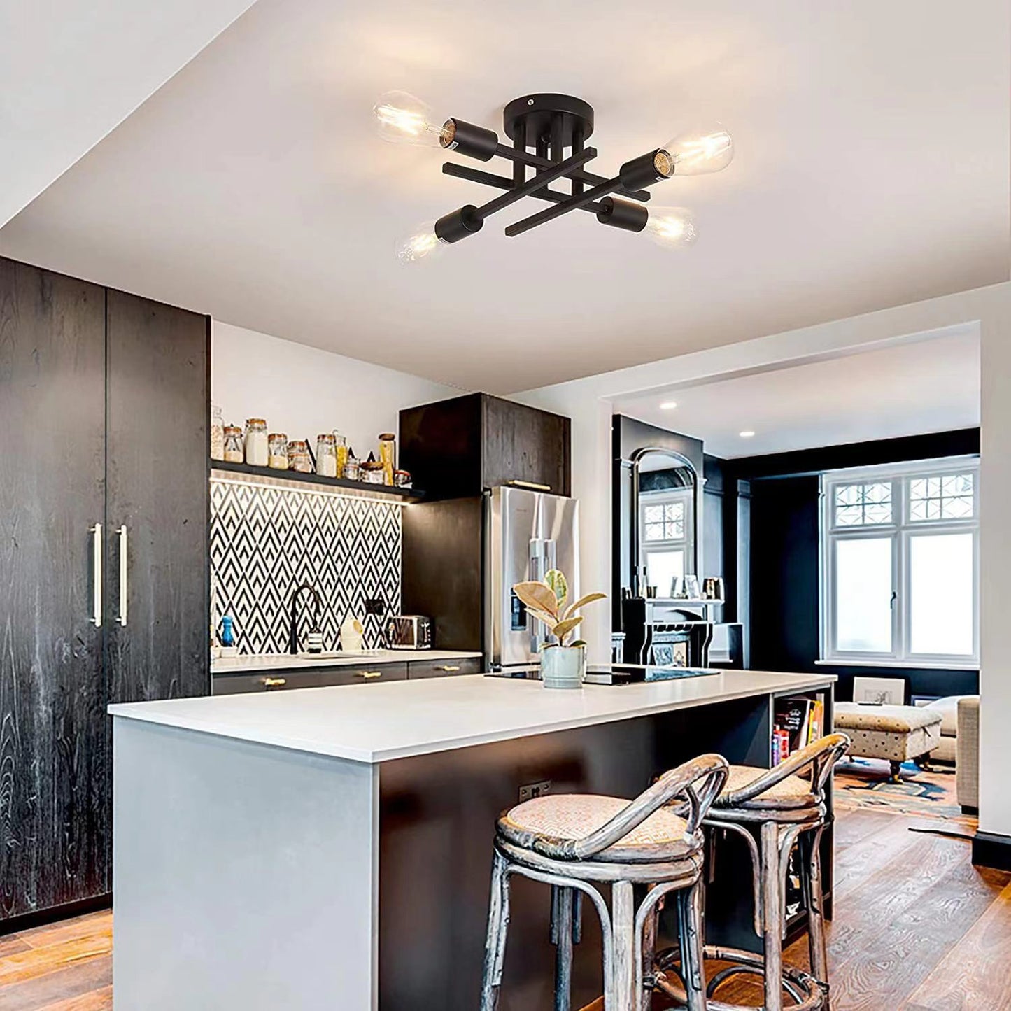 Nordic Design Ceiling Lamp Living Room Lamps Bar Counter Creative American