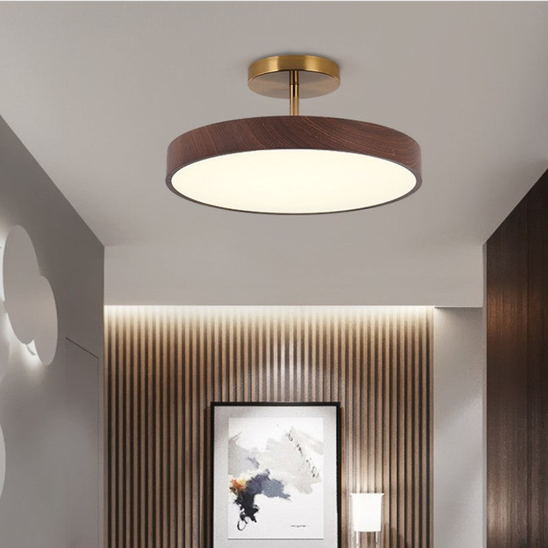 Silent Style Wood Grain Ceiling Lamp