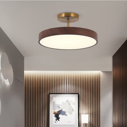 Silent Style Wood Grain Ceiling Lamp