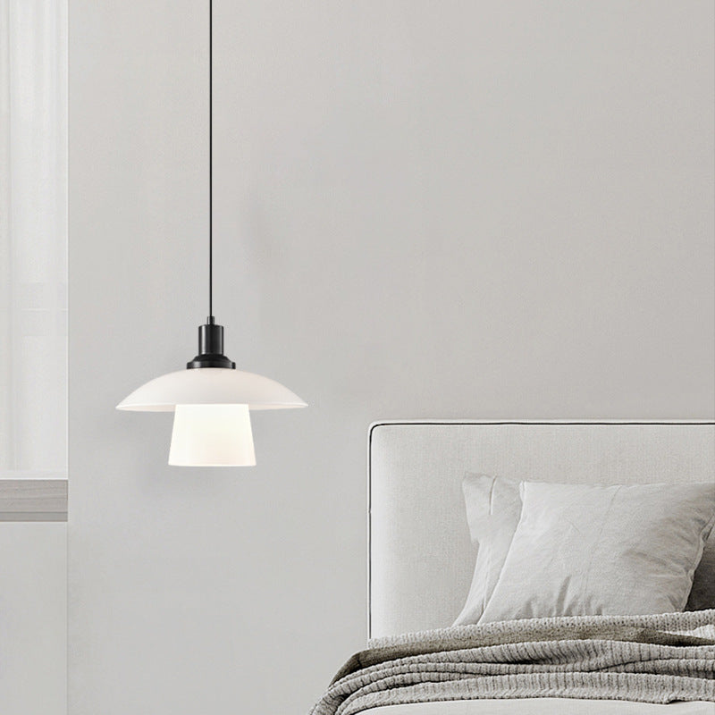 Italian Minimalist Glass Bedside Small Droplight