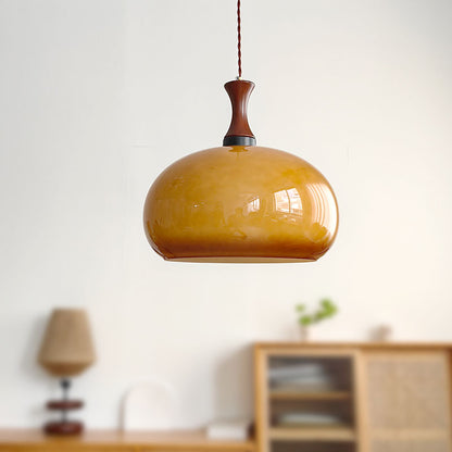 Restaurant Pendant Light Retro Glass Bedroom