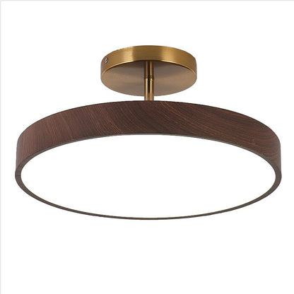 Silent Style Wood Grain Ceiling Lamp