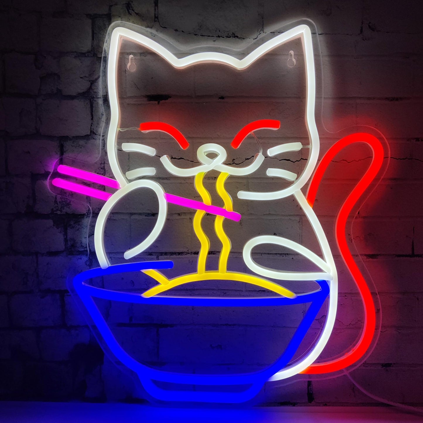 Lucky Cat Pet LED Luminous Light Board Neon