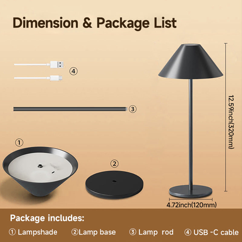 Bar Table Lamp Led Charging Atmosphere Creative Restaurant Decoration Touch Personality