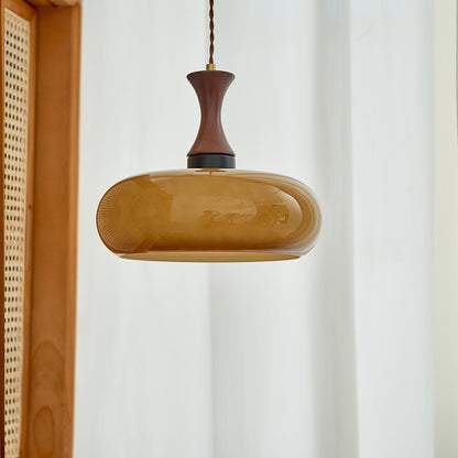 Restaurant Pendant Light Retro Glass Bedroom