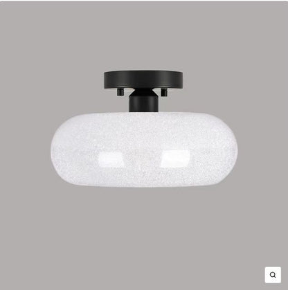 Chalazie Cream Style Glass Entrance Ceiling Lamp
