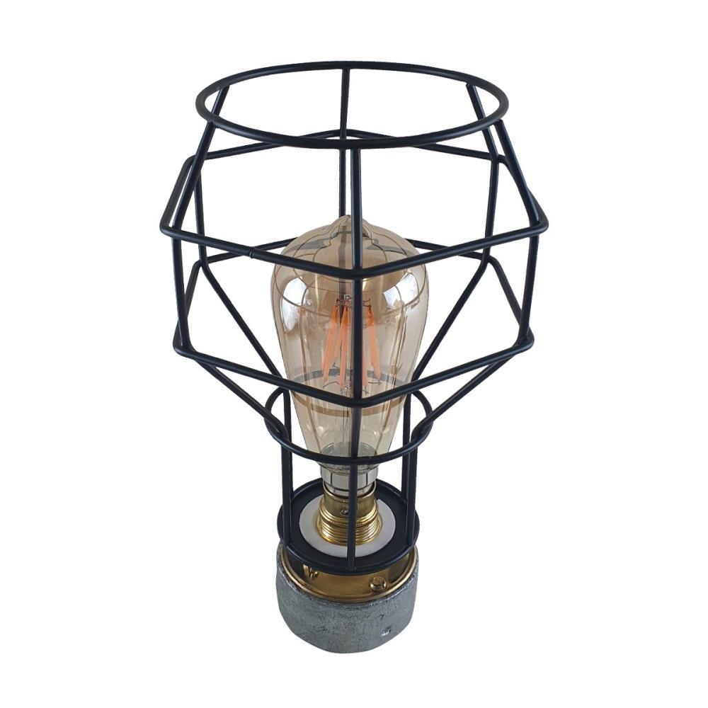 Industrial Lighting Ceiling and Wall Iron Pipe Cage Light ~1579