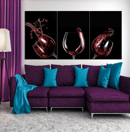 Red Wine Celebration Acrylic Wall Art