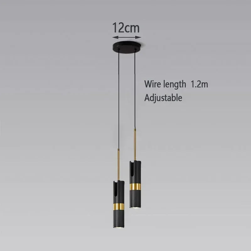 Minimalist Iron Pendant Light for Bedroom Dining Room