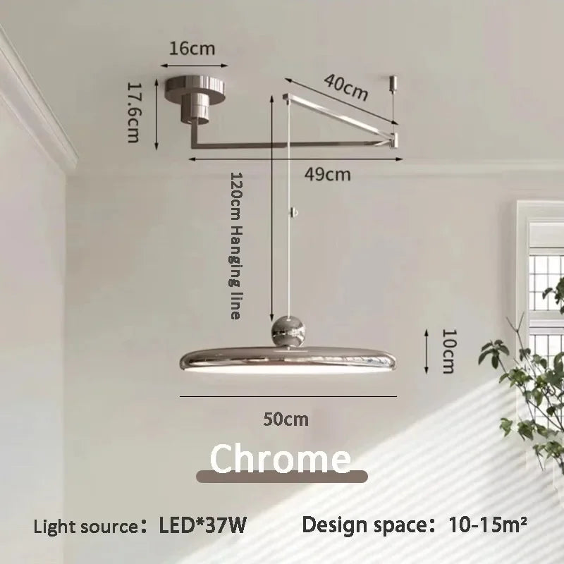 Nordic Folding Arm Pendant Light for Dining Room
