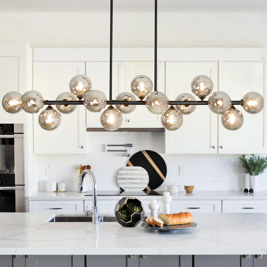 Mid-Century Modern Sputnik Pendant Light 16-Light