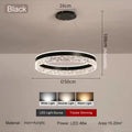 Minimalist Crystal Glass Pendant Light for Bedroom