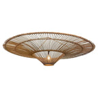 Bohemian Rattan Woven Pendant Light - Handmade