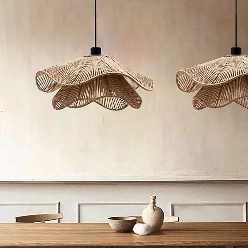 Lámpara Colgante Nórdica de Tela - Luz Colgante Minimalista
