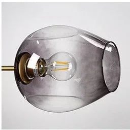 Lámpara Colgante Moderna de Cristal - Lámpara de Techo de 6 Luces