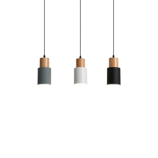 Nordic Wood and Metal Mini Pendant Light for Bar Counter and Bedside