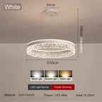 Minimalist Crystal Glass Pendant Light for Bedroom