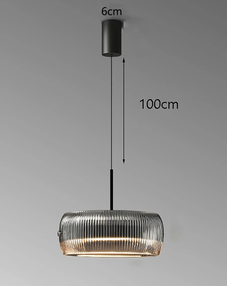 Minimalist Glass Pendant Light for Dining Room