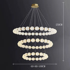 Modern Glass Globe Pendant Light for Dining Room