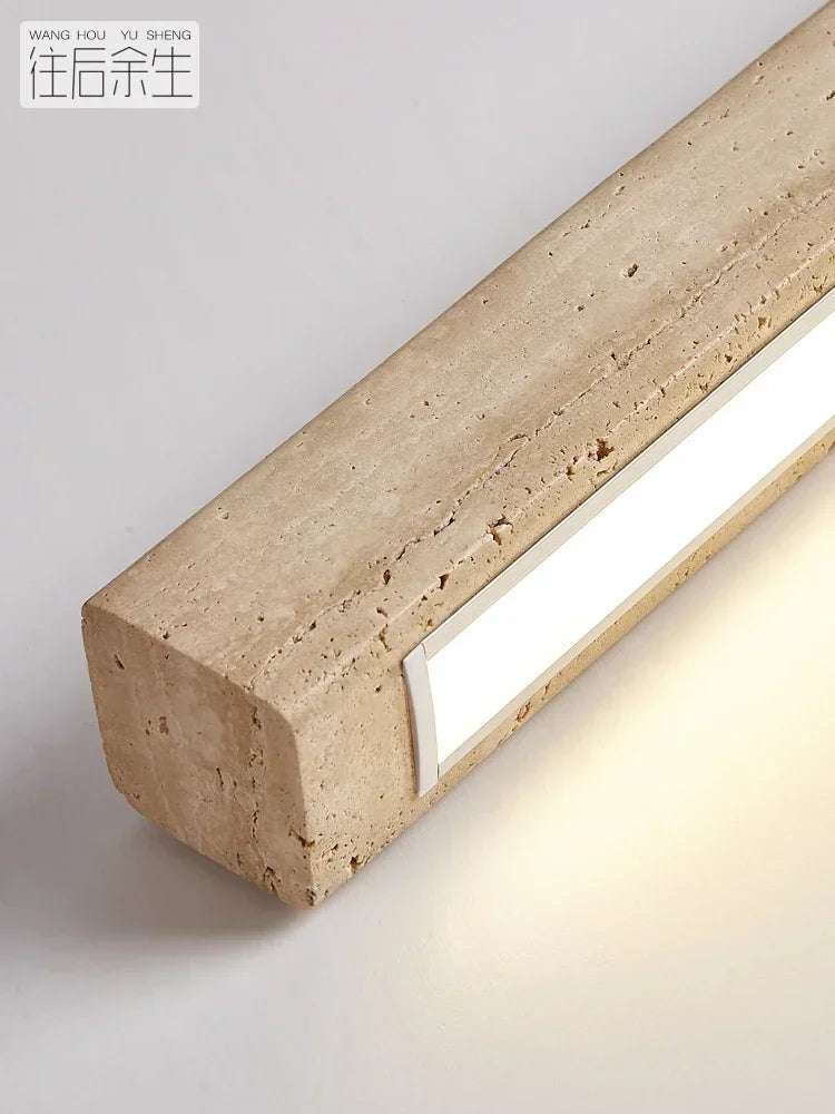 Minimalist Wood Stone Pendant Light for Dining
