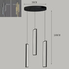 Minimalist Gold Hanging Pendant Light for Stairwell
